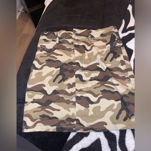 SHEIN Camo Print Mini Skirt